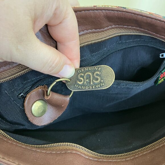 SAS Texas Tapestry Organizer Purse Shoulder Bag Amarillo El Paso Vintage Y2K - Picture 3 of 14